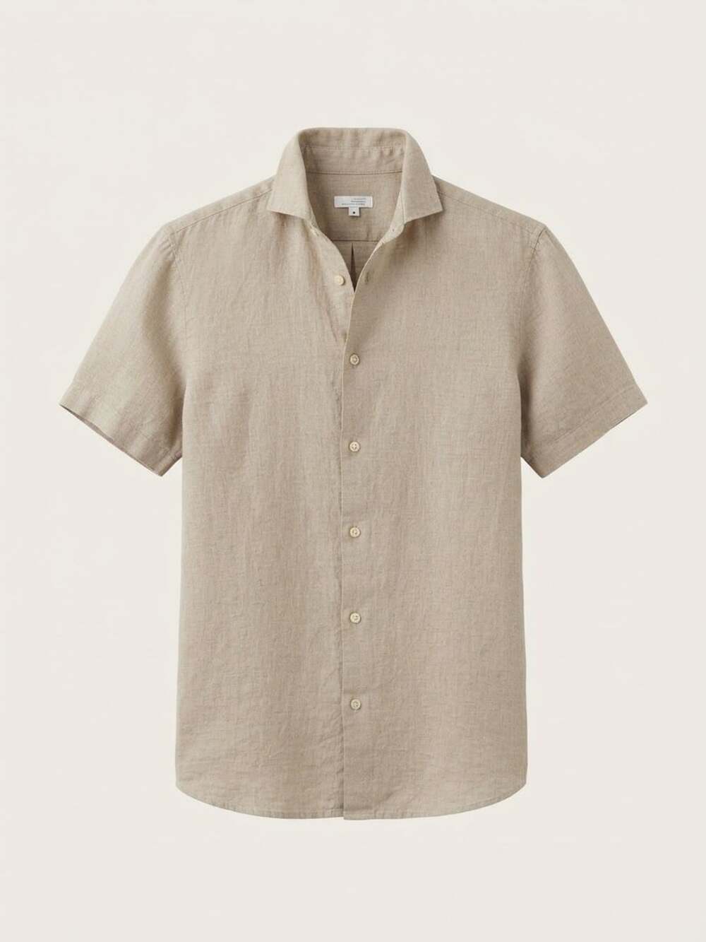 New  Short Sleeve Linen Button Up Shirt Size 4